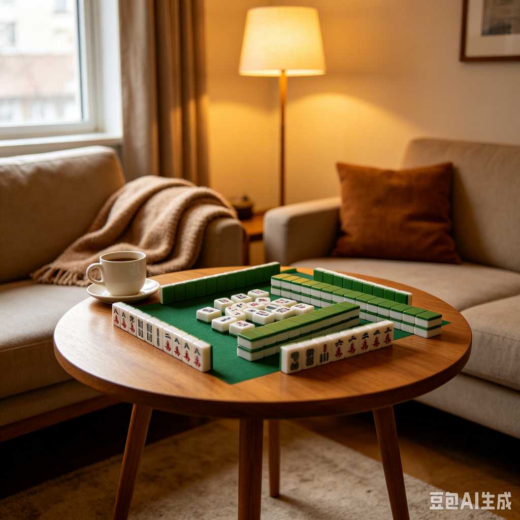 compact mahjong set with case